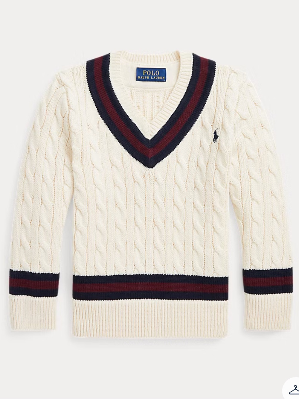 Polo by Ralph Lauren Iconic Cricket Sweater - Size 4T